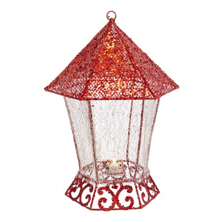 Lanterna a luce rossa 23 x 23 x 29 cm