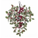 Porta holly sospesa con foglie 30 x 10 x 60 cm