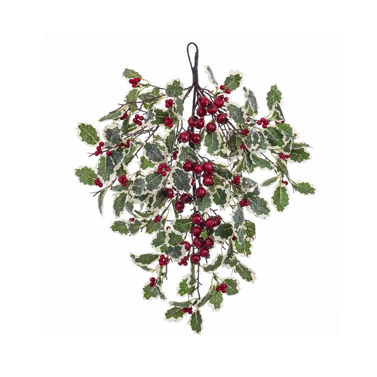 Porta holly sospesa con foglie 30 x 10 x 60 cm