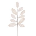Ramo 10 foglie tessuto avorio 65 cm