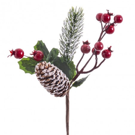 Pick agrifoglio rosso 23 cm