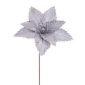 Poinsettia tessuto argento 20 x 40 cm