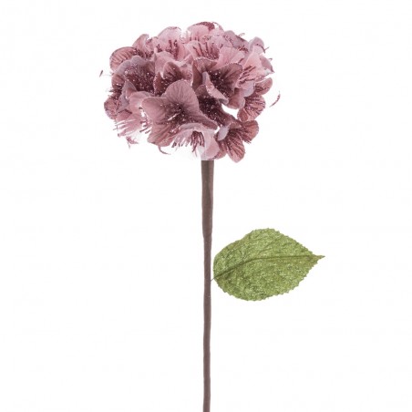 Fiore di ortensia in tessuto rosa 15 x 63 cm