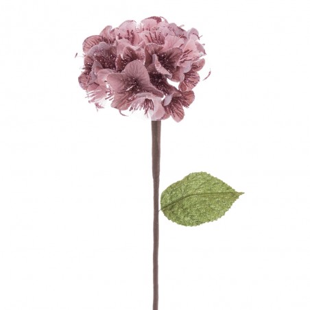 Fiore ortensia tessuto rosa 15 x 63 cm