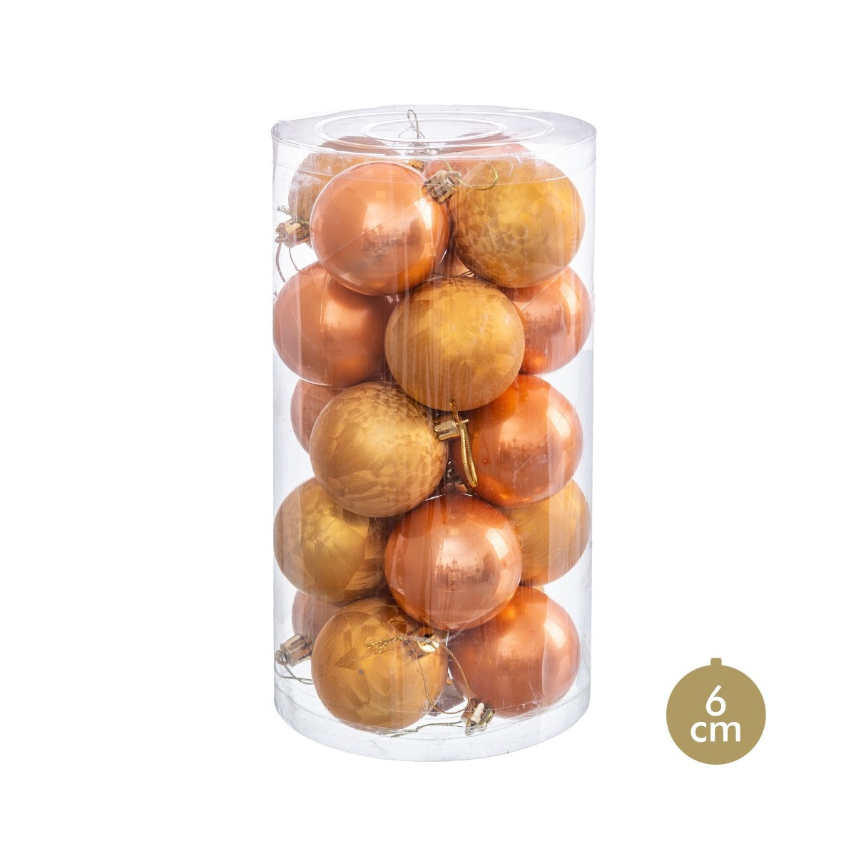 S 20 palline rame 6 x 6 x 6 cm