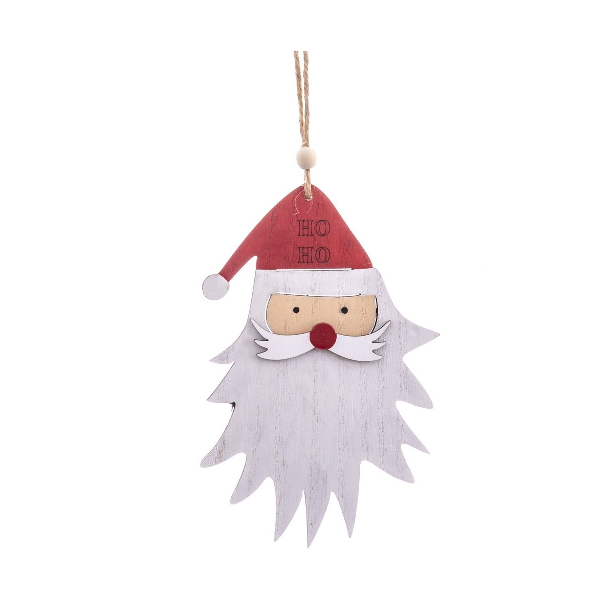 Appendice Babbo Natale legno 9,50 x 15 cm