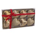 S 8 cuore oro 6 x 6 x 6 cm