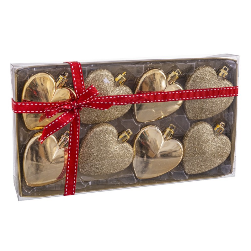 S 8 cuore oro 6 x 6 x 6 cm
