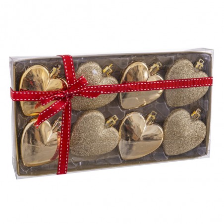 S 8 cuore oro 6 x 6 x 6 cm