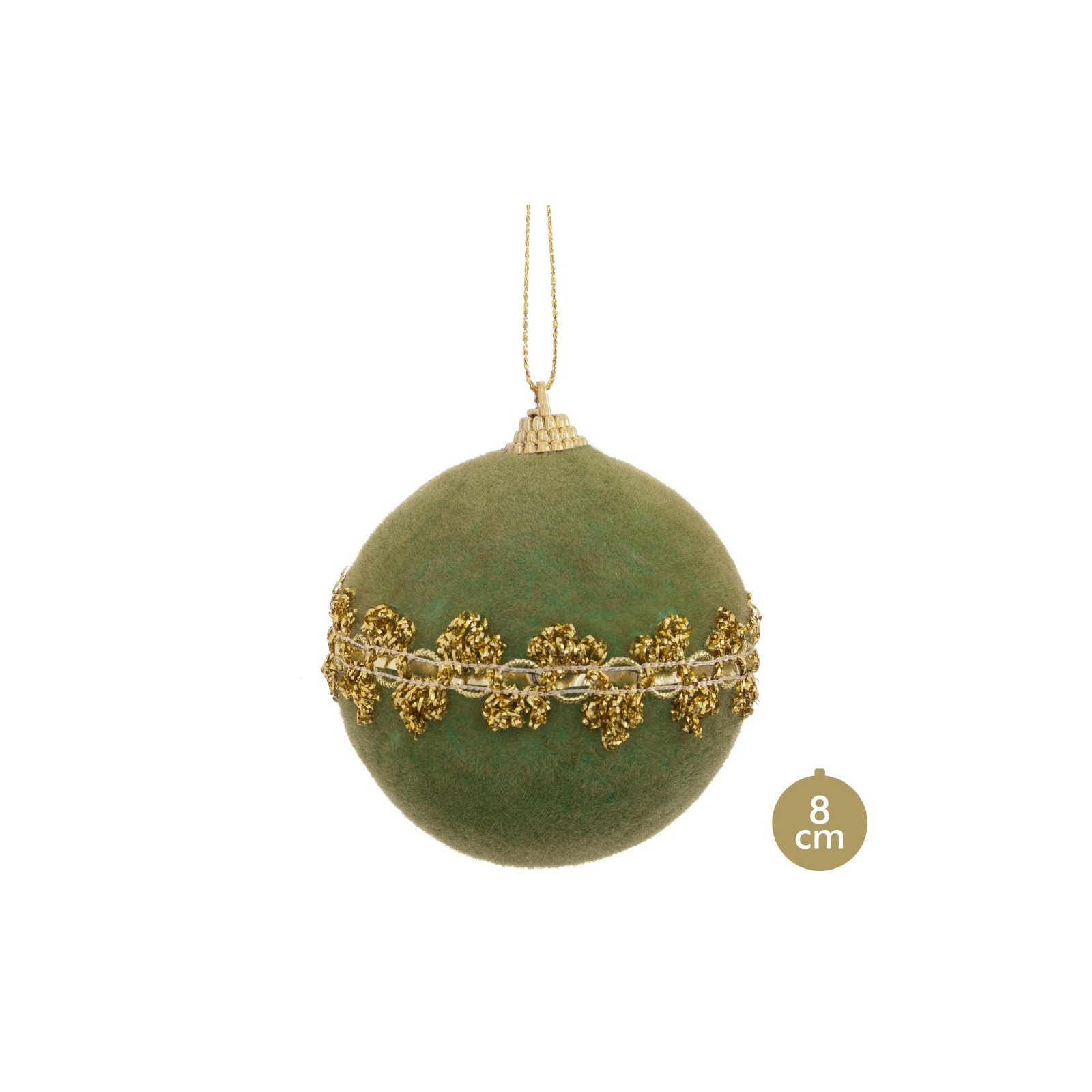 Palla in schiuma verde 8 x 8 x 8 cm
