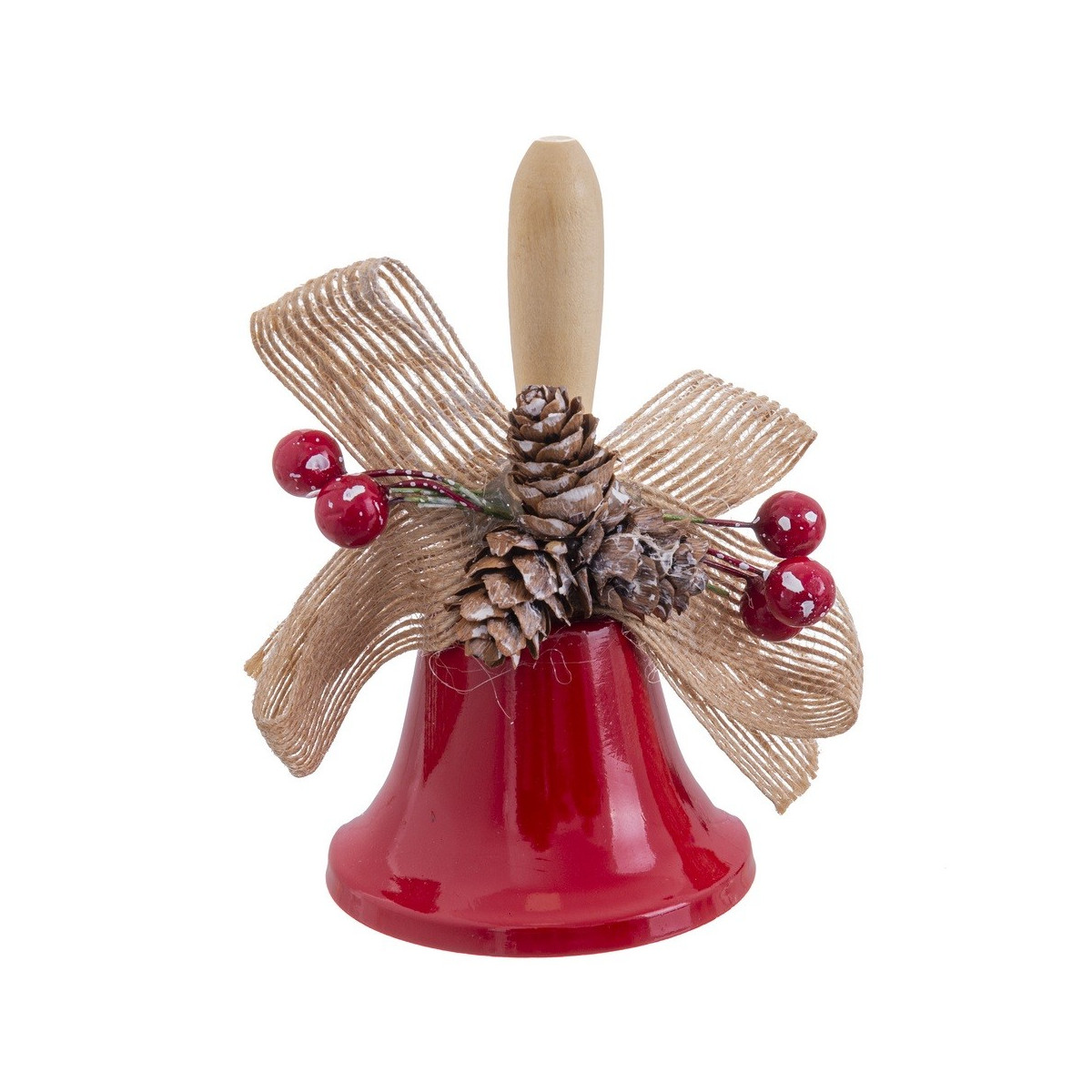 Campana con manico rosso 8 x 6 50 x 12 cm