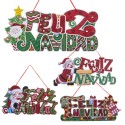 Pendaglio felice natale foam 41 x 18 cm