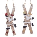 Appendice sci Babbo Natale legno 2 c 0,90 x 15 x 5 cm