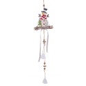 Ghirlanda pupazzo di neve legno 58 x 12 cm