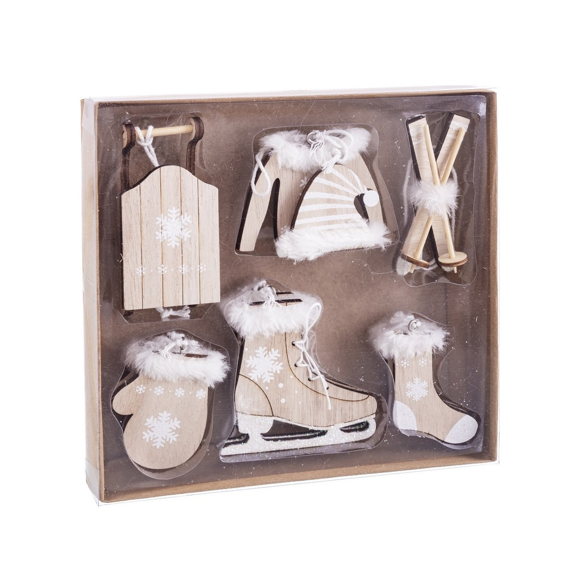 S 10 ciondolo in legno naturale 20 x 3 x 21 cm