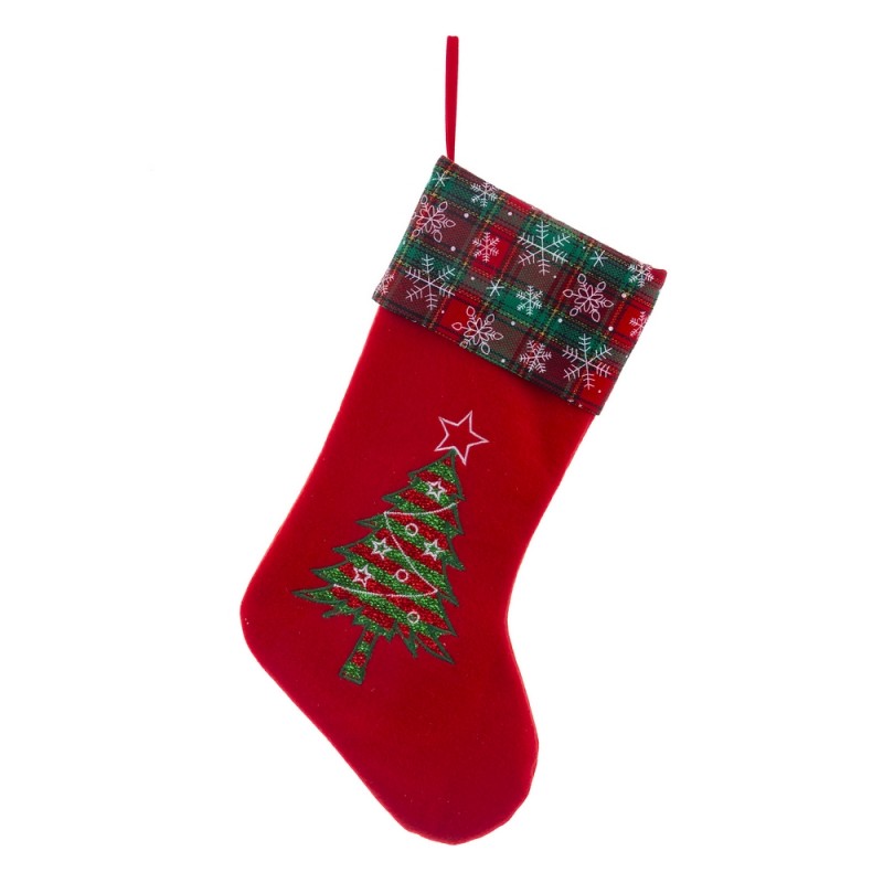 Calzino albero juta 45 x 25 cm