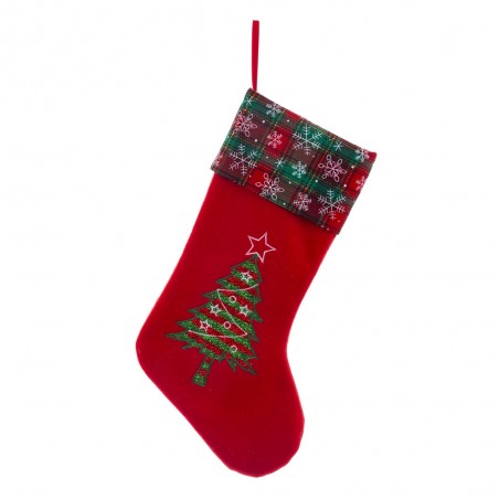 Calzino albero juta 45 x 25 cm