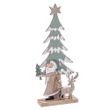 Base albero babbo natale legno 12 x 30 cm