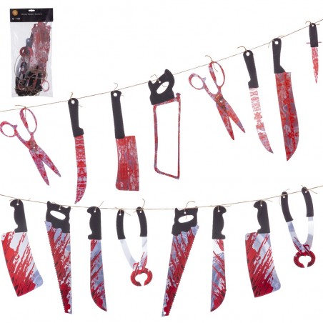 Ghirlanda coltello 235 x 0,30 x 39 cm