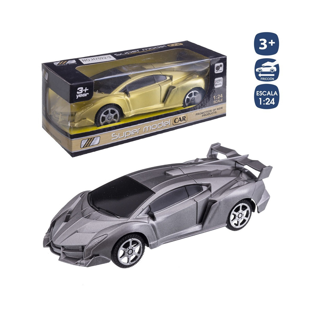 Auto sport frizione oro argento 17 cm