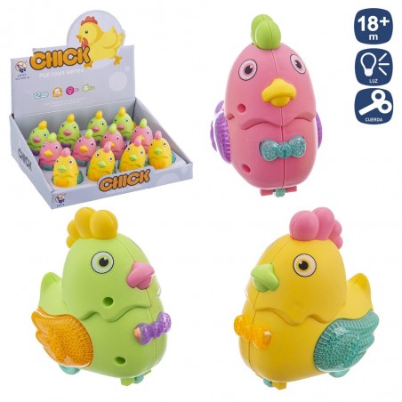 Gallina con luce 3 c 10 cm