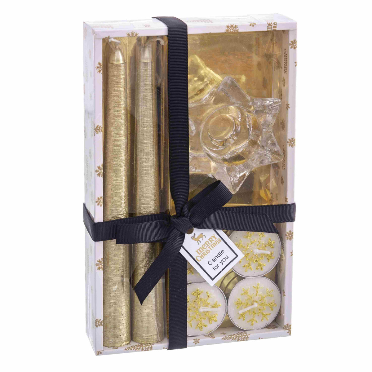 Candela natalizia s 2 oro 21 70 x 13 30 x 3 80 cm