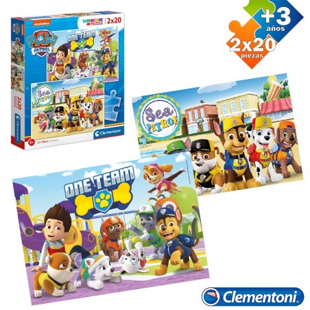 S 2 Puzzle 2x20 Pz Paw Patrol