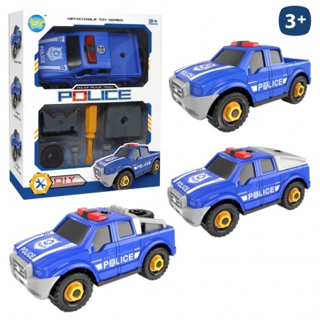 Auto della polizia staccabile 3 in 1 17 x 8 x 7 50 cm