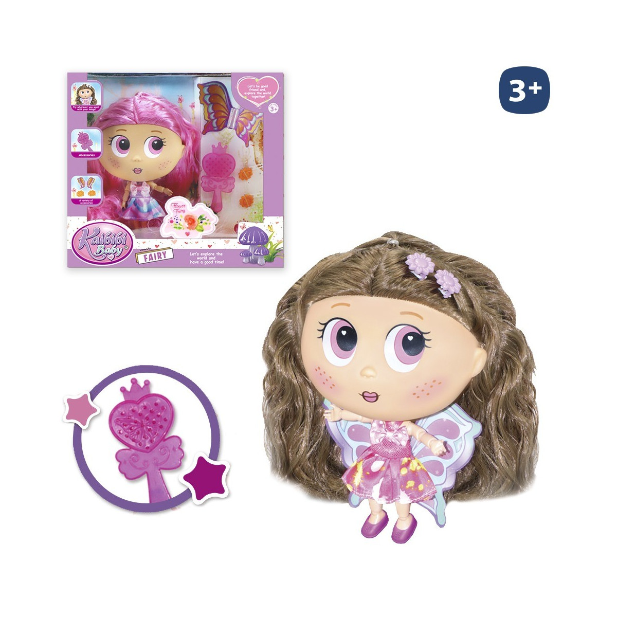Bambola fata kaibibi 2 m 12 x 9 x 18 cm