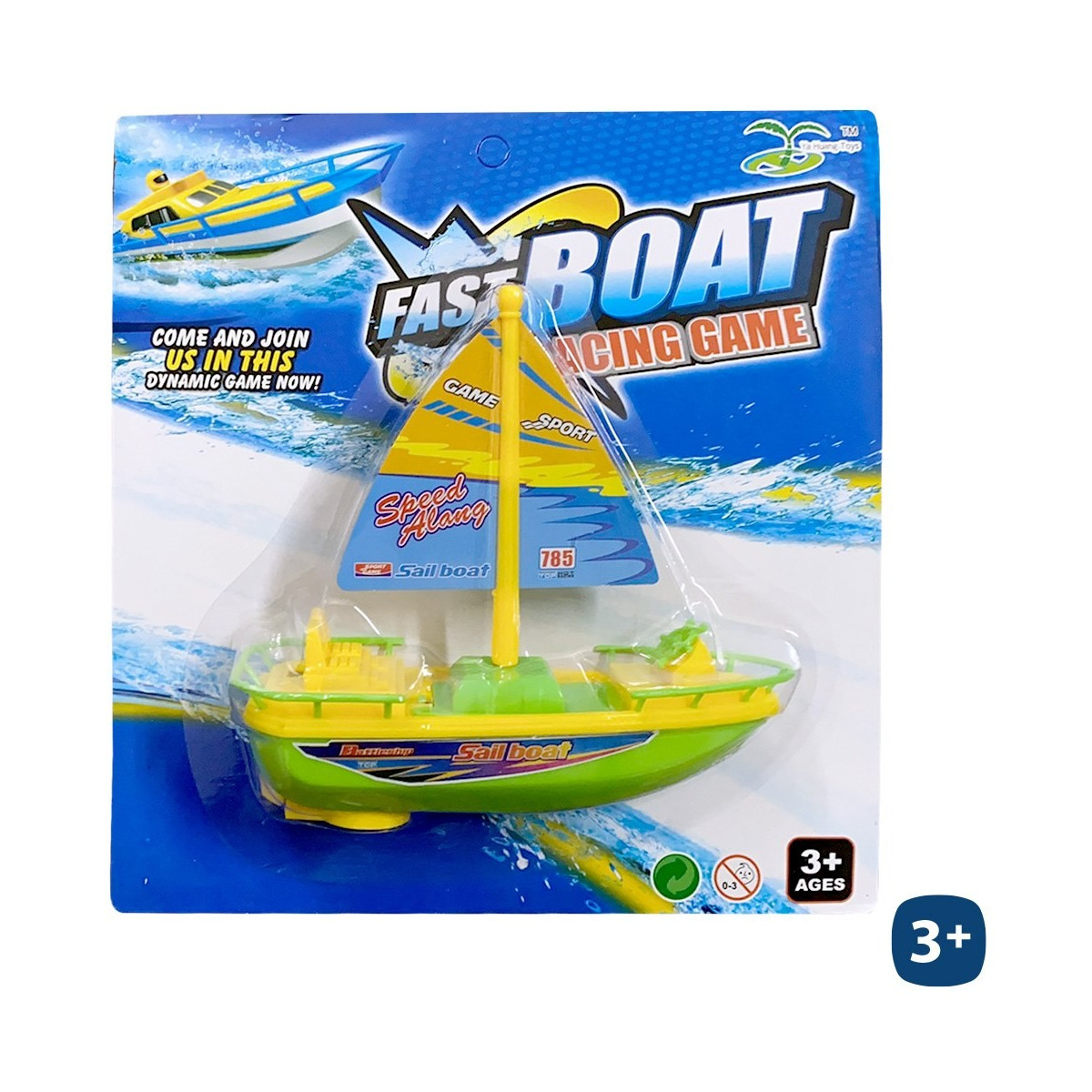 Barca a vela elettrica 17 cm