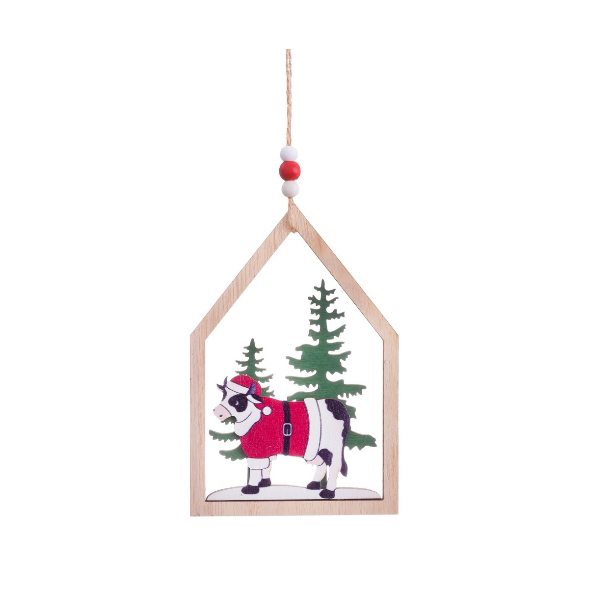 Appendi casa vacche legno 22 x 10 cm