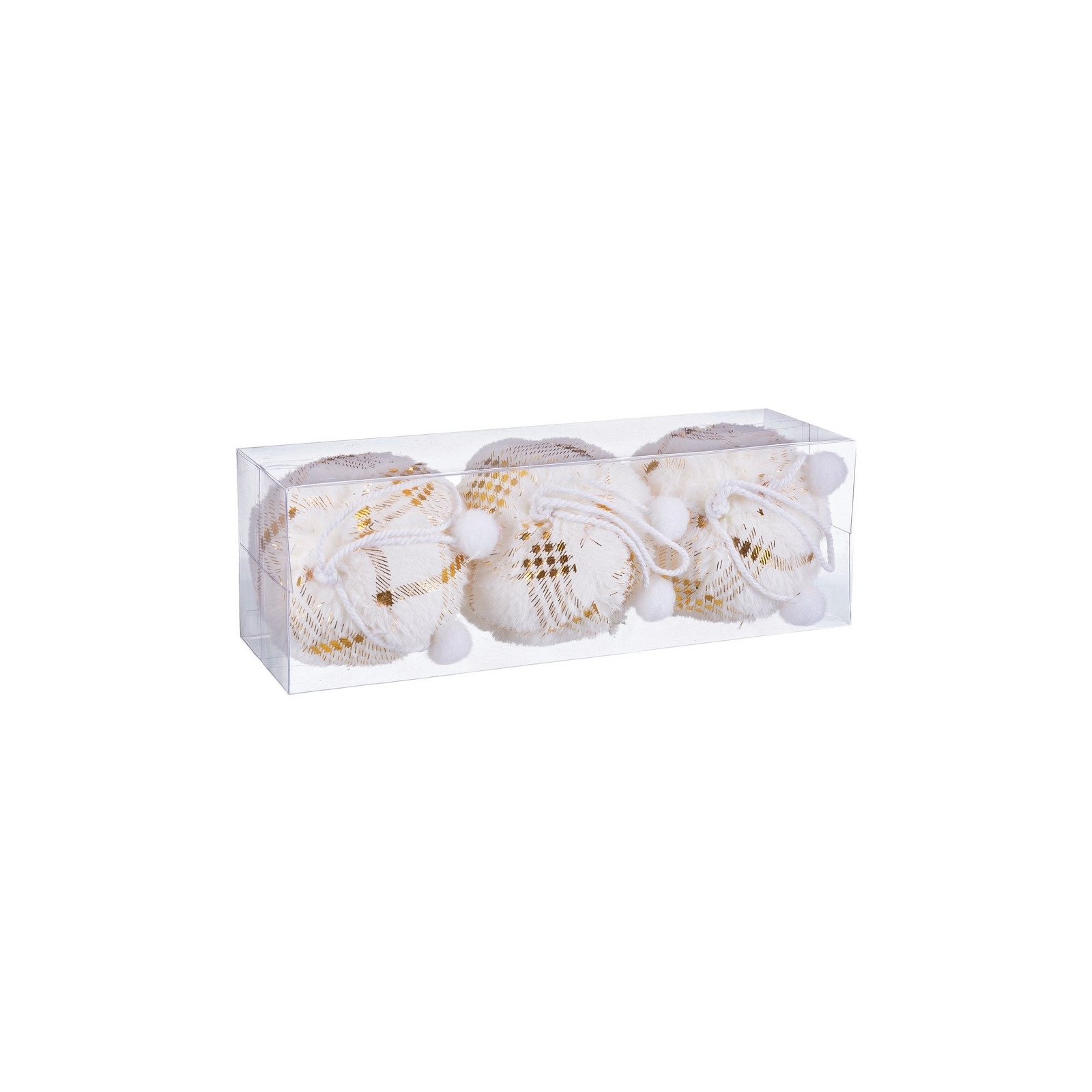 S 3 palline quadrate in foam oro 8 x 8 x 8 cm