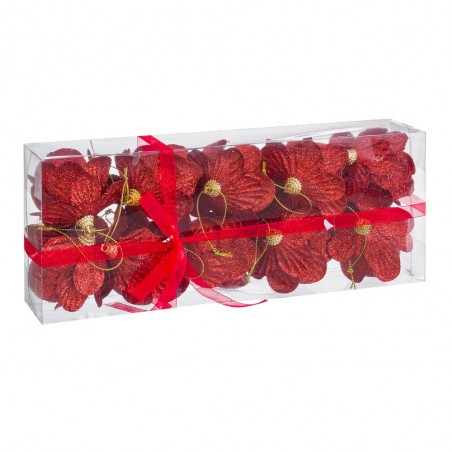 S 10 palline ananas foam rosso 6 x 6 x 6 cm