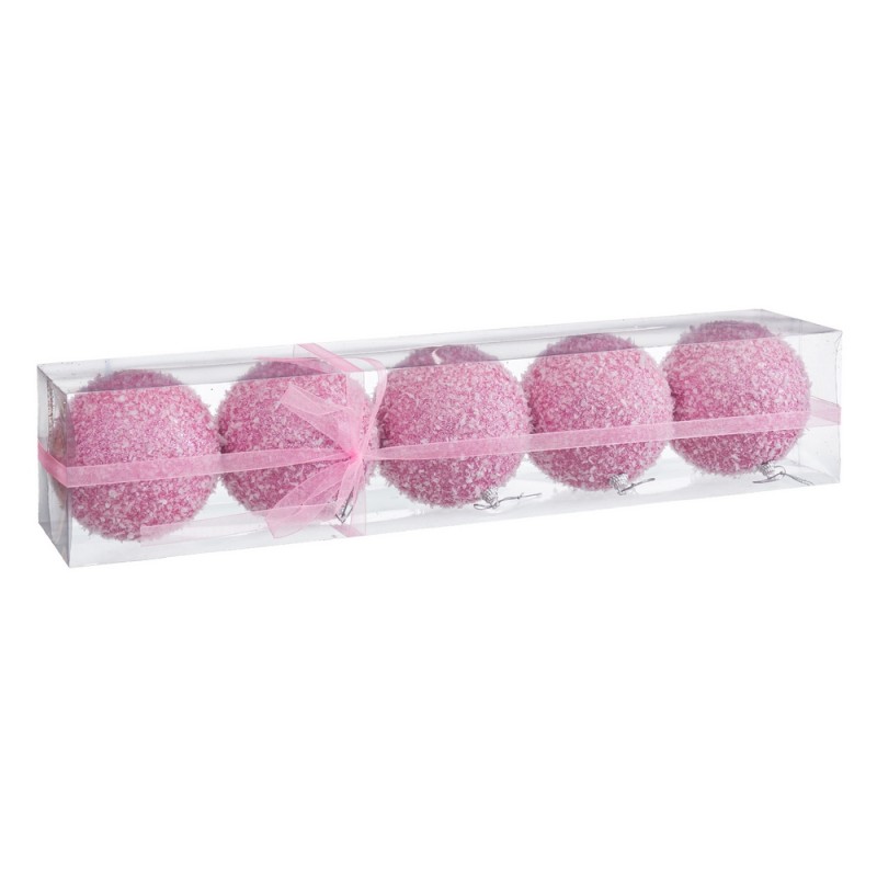 S 5 palloni in schiuma rosa 10 x 10 x 10 cm