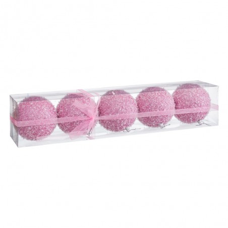 S 5 palloni in schiuma rosa 10 x 10 x 10 cm