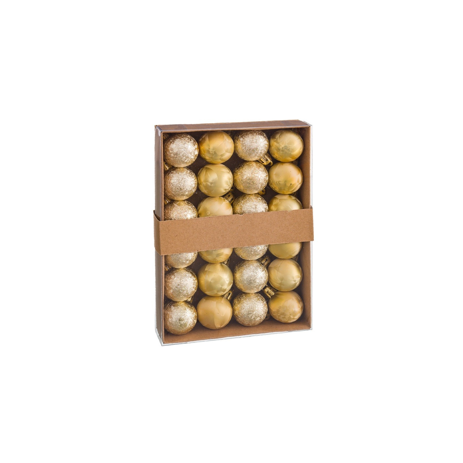 S 24 palline d'acqua plastica oro 3 x 3 x 3 cm
