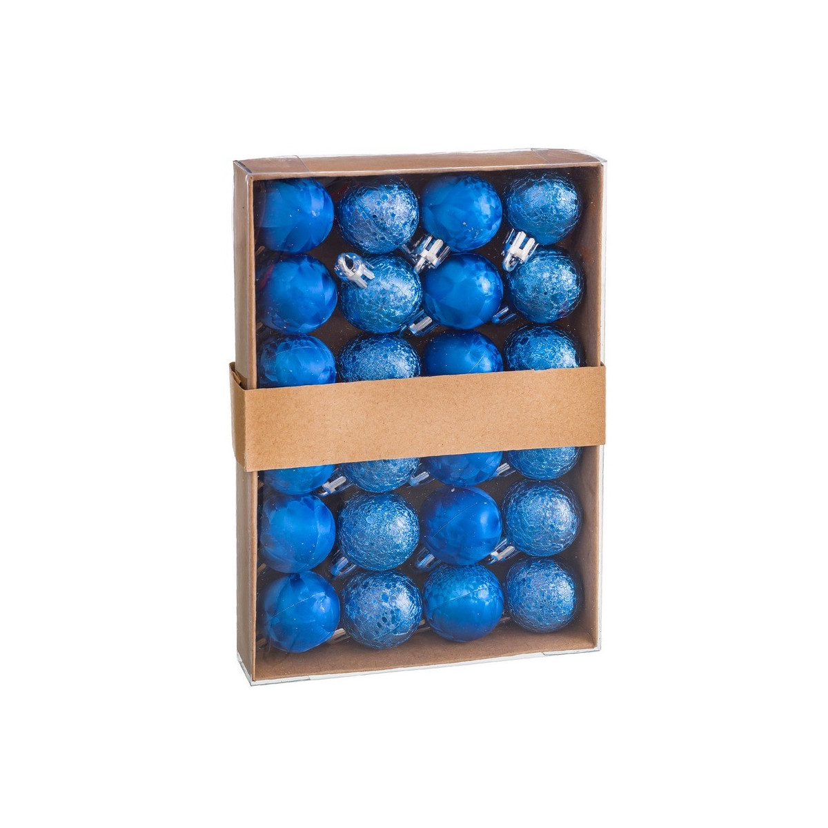 S 24 palle d'acqua plastica blu 3 x 3 x 3 cm