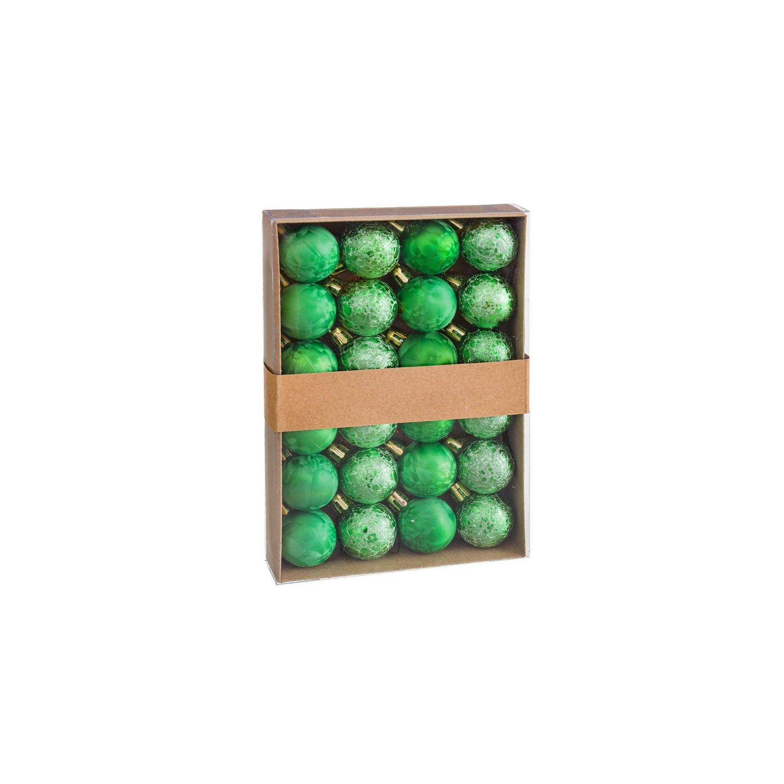 S 24 palline d'acqua plastica verde 3 x 3 x 3 cm
