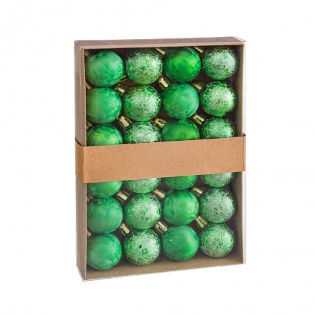 S 24 palline d'acqua plastica verde 3 x 3 x 3 cm