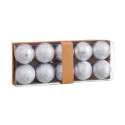 10 palline d'acqua plastica argento 5 x 5 x 5 cm