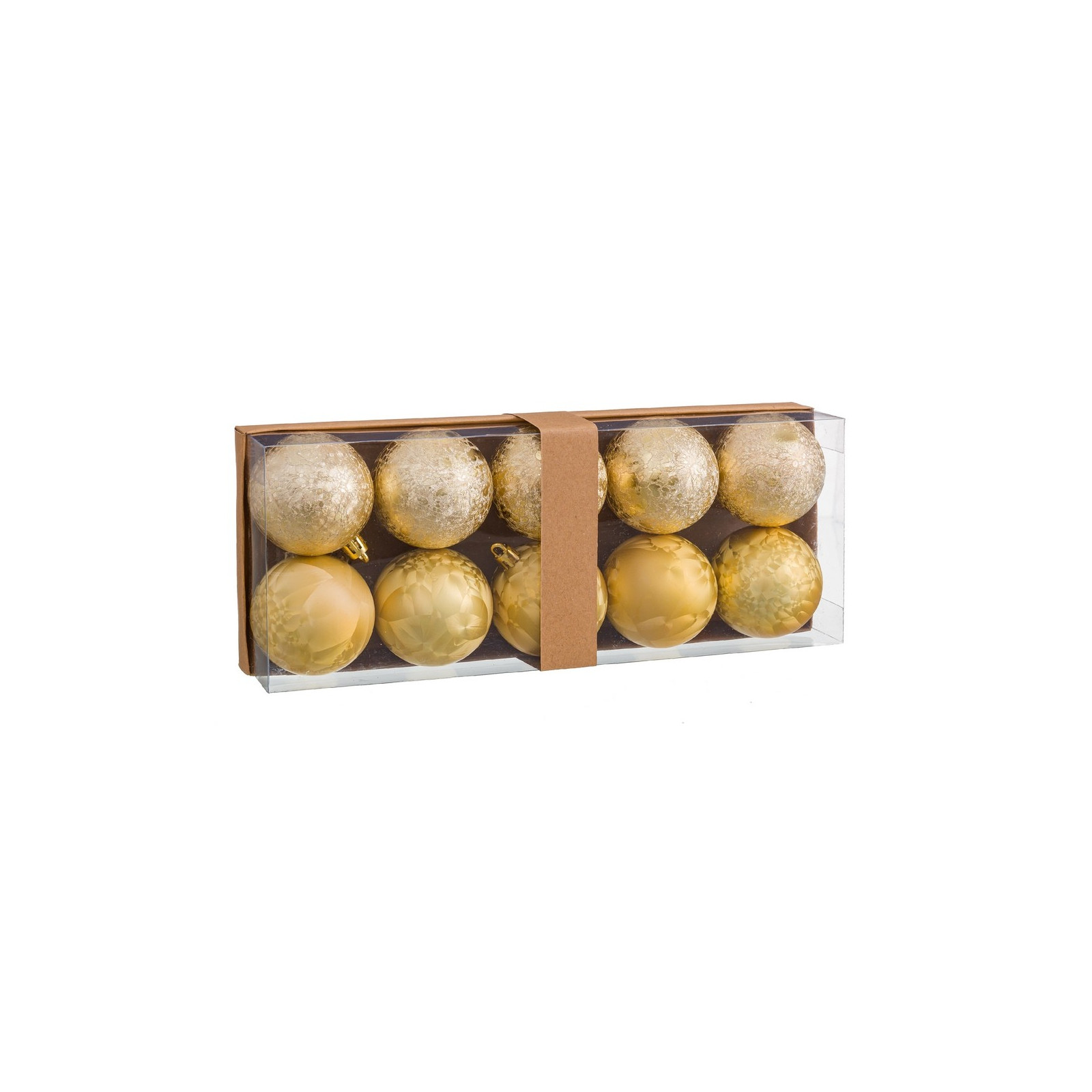 10 palline d'acqua plastica oro 6 x 6 x 6 cm