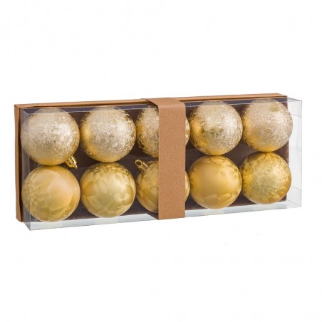 10 palline d'acqua plastica oro 6 x 6 x 6 cm