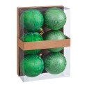 S 6 palline d'acqua plastica verde 8 x 8 x 8 cm