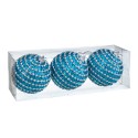 3 palle in poliuretano turchese 8 x 8 x 8 cm