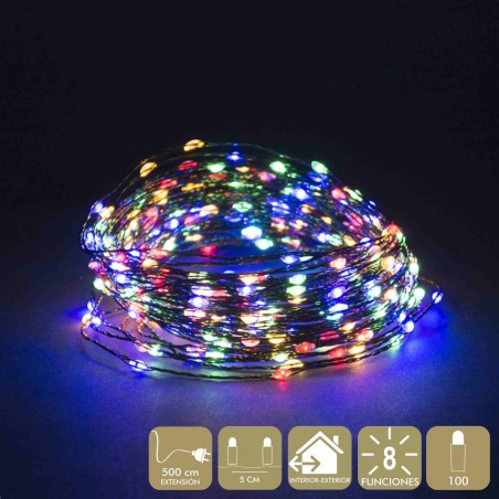 100 catenelle microled multicolori