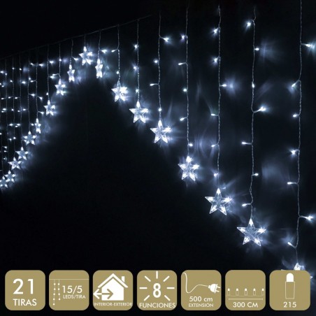 Tenda stelle 215 led bianco