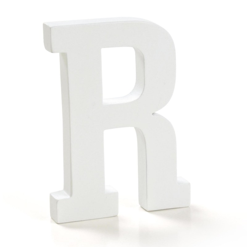 Lettera legno r
