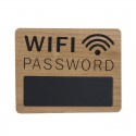 Lavagna in legno password wifi