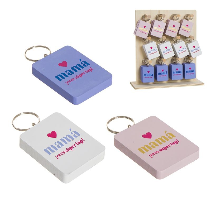 Portachiavi In Legno Love Mama Display 3c Portachiavi In Legno Love Mama Display 3c