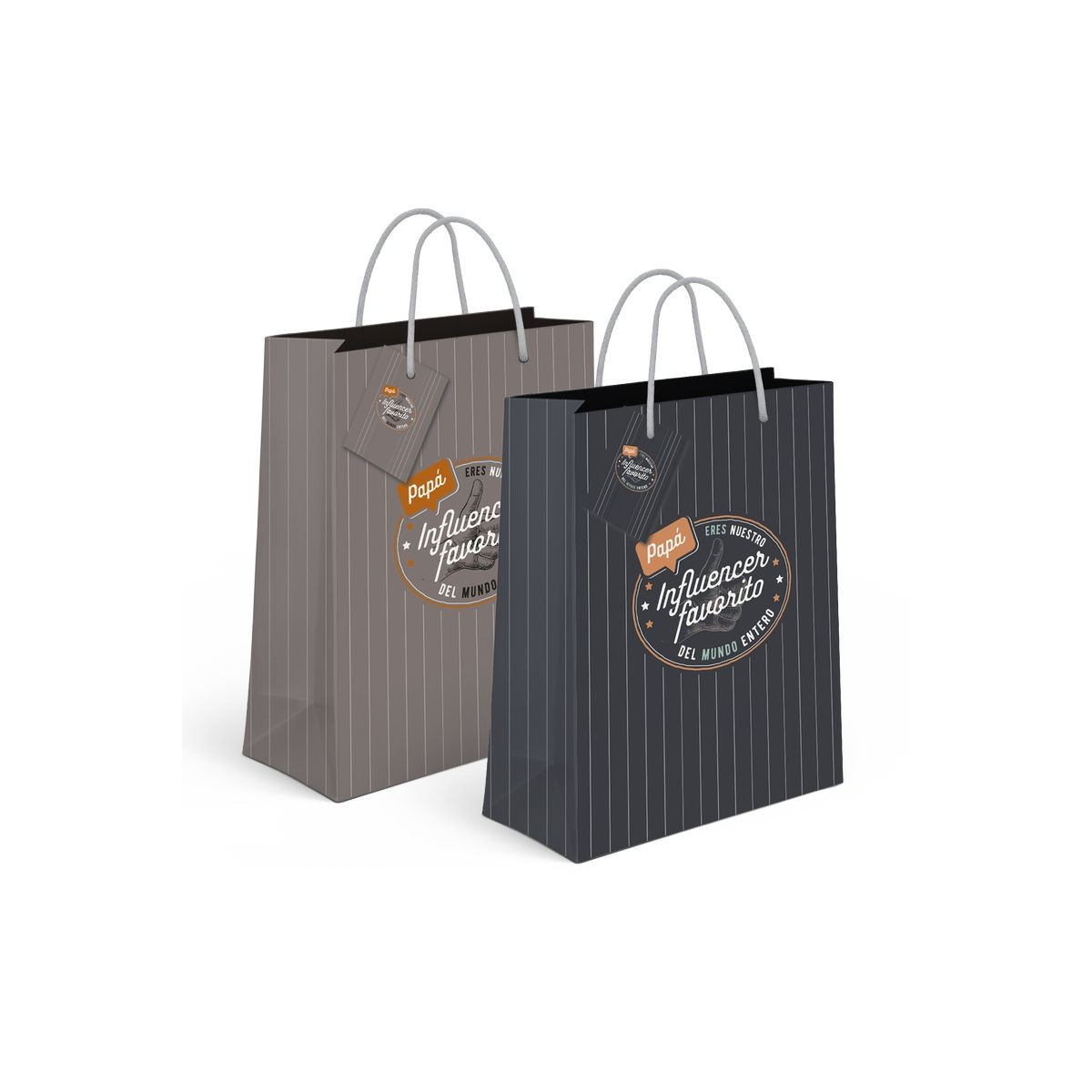 Borsa di carta xl papà influencer 2c
